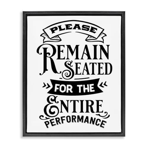 Humorous Vintage Bathroom Saying, 25 x 31 Inch Canvas in Floater Frame