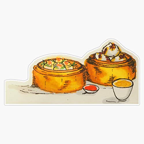 I Love Yum Cha Vinyl Bumper Sticker 5