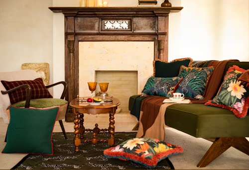 Magolife Indoor/Outdoor Zebra Jungle Jacquard Weaving Decorative Lumbar Throw Pillow Cover 12X20 In Luxury Accent Neutral Textured Art Cushion Pillow Case Living Room Couch Bed Sofa #TOP6