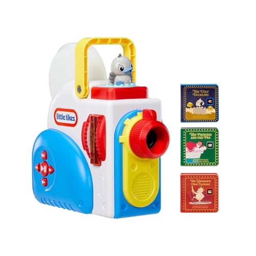 Little Tikes Story Dream Machine Starter Pack with 3 Classic Fairytale Stories - Light Sound and Audio Projector for Kids - Includes 3 Stories and 1 Character - For Kids Ages 3+ Years