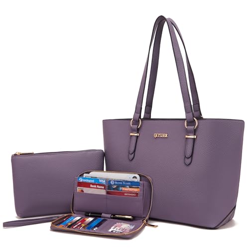 Image of Purses And Wallets Set For Women Work Tote Satchel Handbags Shoulder Bag Top Handle Totes Purse With Matching Wallet