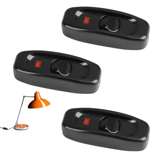 3 Pièces Interrupteur de Lampe On/Off à Touche Basculante avec Voyant LED - Intermédiaire 250V 10A
