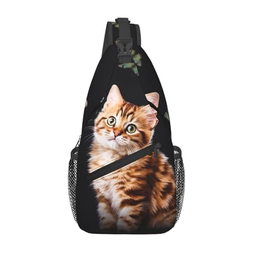 Bolso Sling para Hombre y Mujer Negro Tipo Pecho Casual