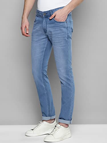 Image of Allen Cooper Slimmy Comfortable Mid Rise Denim Jeans for Men