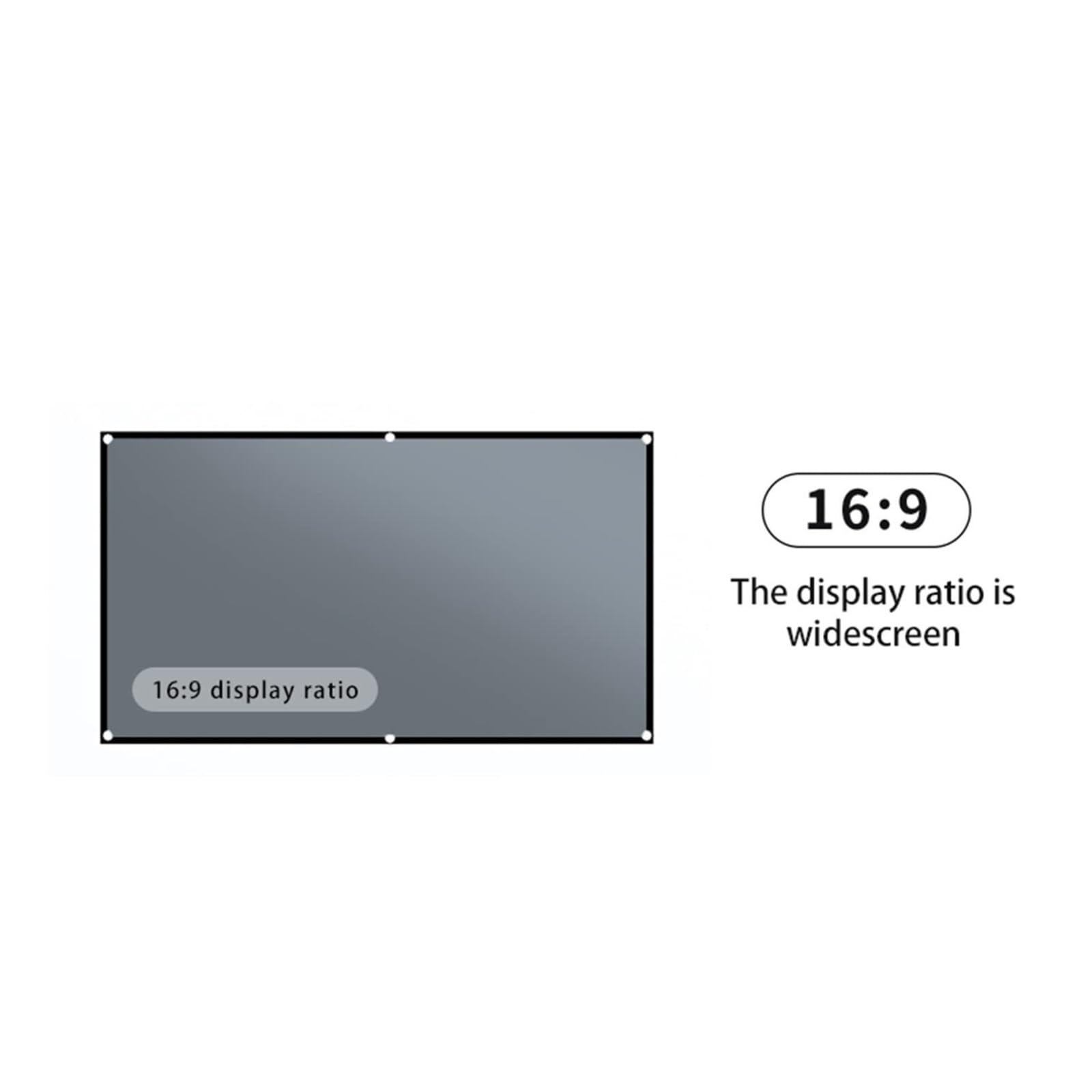 Proyector 3D De Pantalla Grande 30 A 133 Pulgadas 16:9