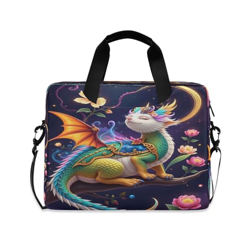 Bolso maletín para laptop estilo dragón para oficina miniatura 1