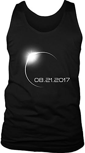 Total Solar Eclipse August 21 2017 Mens Tank Top Shirt Black or Charcoal Sizes S M L XL 2XL 3XL