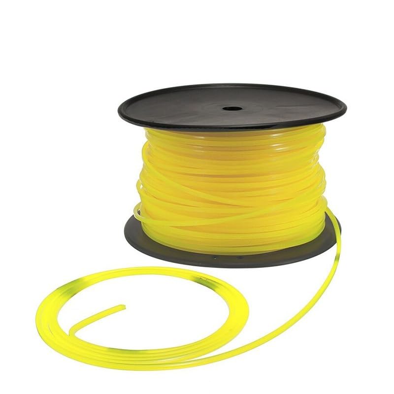 Cable Cuadrado Universal for cortacésped, Cuerda de Nailon de 100M y 3mm for cortacésped, Hilo de desbrozadora, Accesorio for cortacésped