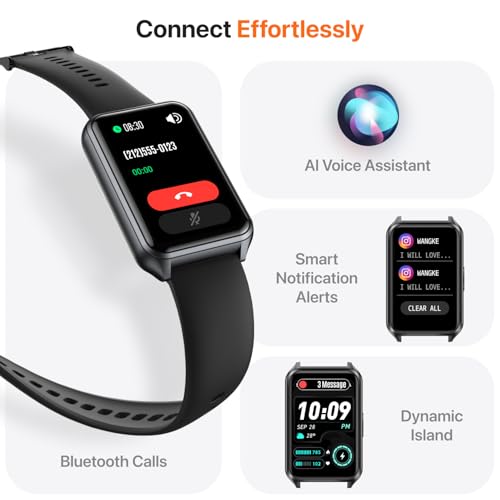 Sgjik H37 Smart Watch Fitness Tracker With Make Call 24/7 Heart Rate Blood Pressure Sleep Monitor, 100+ Sports Modes, Calorie Step Counter For Walking, Ip67 Waterproof, Smart Watches thumb #1