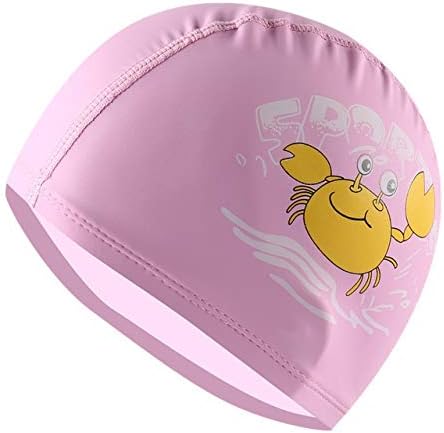 倉 Maoding Pu防水漫画印刷子供のスイミングキャップビーチプールかわいい水泳帽子のためには 高弾性水泳帽を3 9years Color Size Children 9