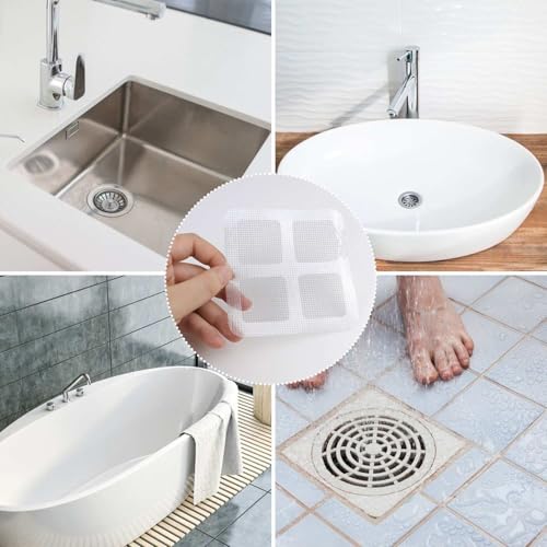 20 unidades cubre desagüe desechable para ducha 4x4 pulgadas miniatura 2
