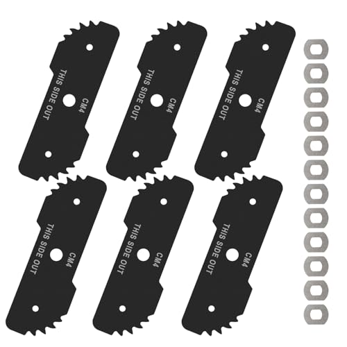 ranwin EB-007 Edger Blade 6-Pack 7-1/2 Edge Hog Blade Compatible with B Lack-Decker 2-in-1 LE750 EH1000 LE750 LE710 LE760 LE760FF Edger Replaces 243801-02 243801-00 243797-00 EB-007AL 40-519