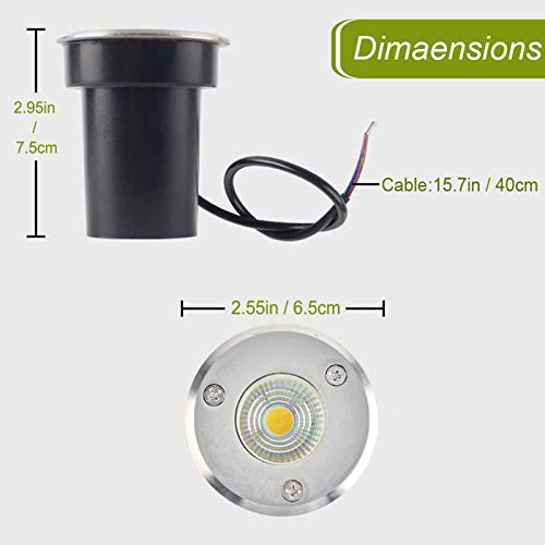 Mini spot LED encastrable extérieur 12v 24v étanche pour échelle