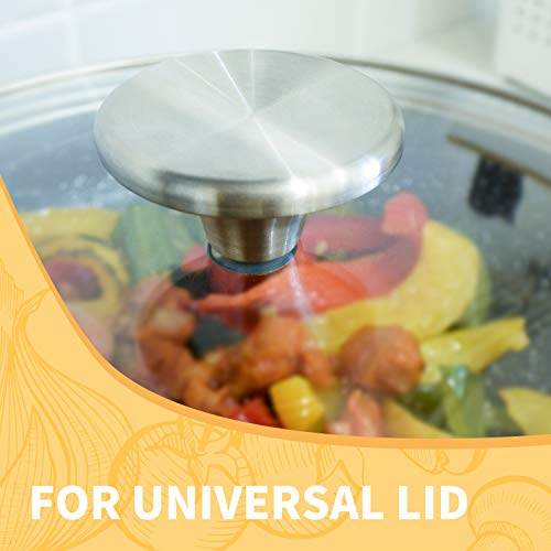 Solid Stainless Steel Universal Dutch Oven Knob, Replacement Handle For Le Creuset,Aldi,Lodge, And Other Enameled Cast-Iron Dutch Oven #TOP5