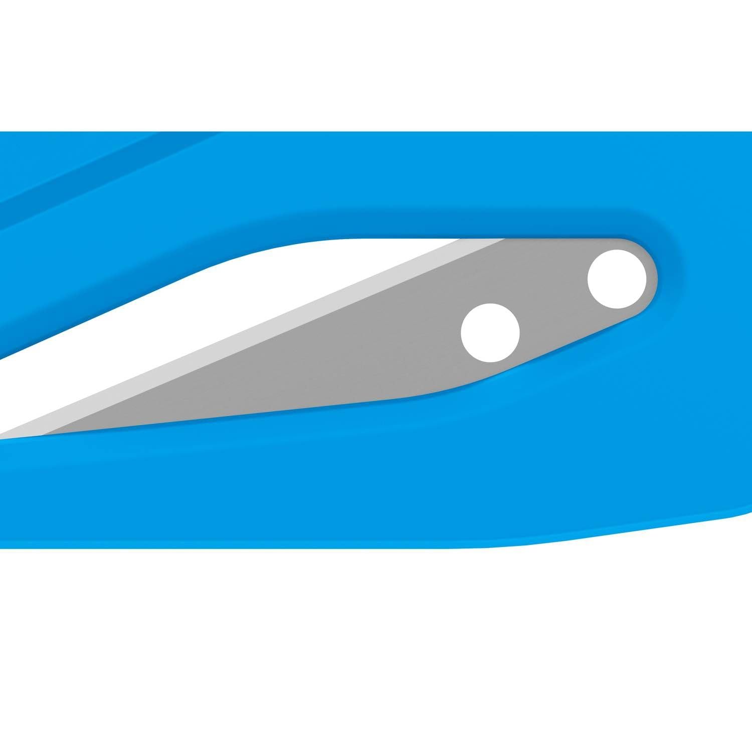MARTOR 100 x Coltello di sicurezza, lama nascosta, SECUMAX PLASTICUT, coltello Cutter professionale, leggero, plastica, Per mancini e destrorsi | Coltello sicurezza monouso, occhiello, naso appuntito, per film & nastro adesivo, destrimani & mancini. No. 4