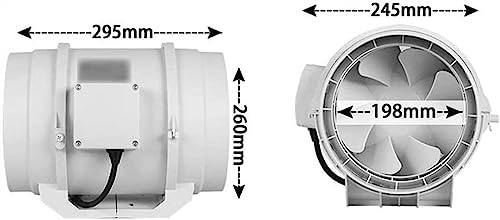 Ventilateur d'aération avec cordon d'alimentation et modèle d'atténuation - 2