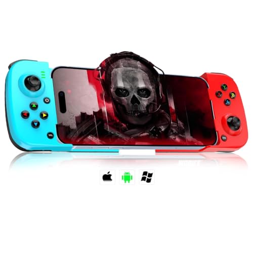 arVin Wireless Gamepad Controller for iPhone iOS Android PC with Back Button, Mobile Gaming Controller for iPhone 15/14/13/12/11, iPad, MacBook, Samsung Galaxy S23/S22/S21, TCL, Tablet, CODM, Genshin