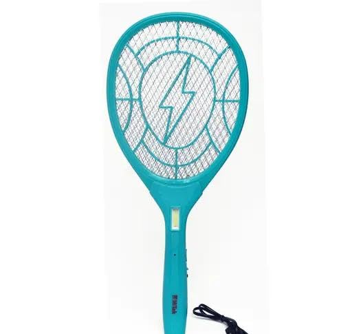 Mosquito Killer Racket Bat with LED Light and Wire Charging Green-image-48