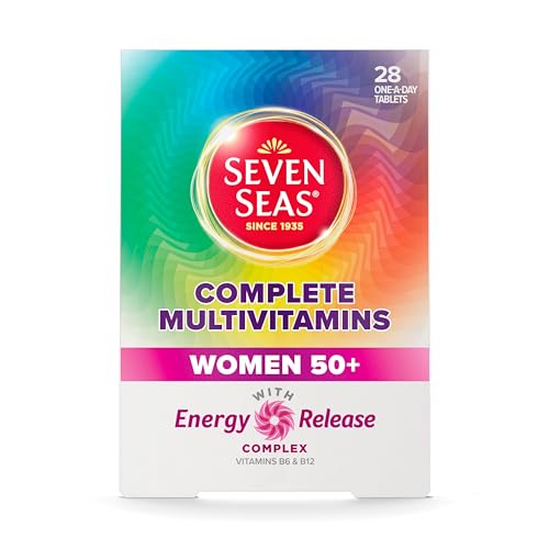 Seven Seas Complete Multivitamins Women 50+ with Vitamin D and Zinc + Energy Release Complex, 28 Tablets, 4-Week Supply