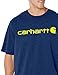 Carhartt Men's Dearborn Loose Logo T-Shirt, Dark Cobalt Blue Heather, 3X-Large