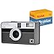 KODAK EKTAR H35N Halbformat-Filmkamera-Set mit Kodak Ultramax 24EXP-Rollfilm (Schwarz gestreift)