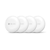 NOVOO Smart Wallet Tracker Tag per Apple & Google Find My, Mini Localizzatore Bluetooth con Allarme Forte 80dB, Batteria Sostituibile, Etichetta Localizzatore per Chiavi, Passaporto, Valigie, Bagni,1 PC
