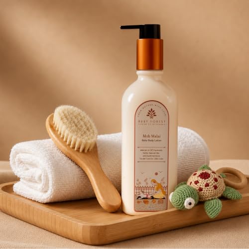 Image of Baby Forest Rich Moisture Nourishing Baby Lotion | With Moisturizing Cream for Baby's Soft Skin | Gentle Daily Care for Newborns & Infants | 200ml | Paraben-Free, Derma Safe