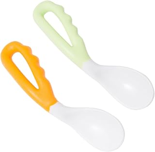 TOYANDONA Colheres De Bebê Colher De Alimentação Colher De Treinamento De Bebê Talheres De Aprendizagem De Bebê Colher Torta Para Alimentar