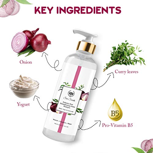 Image of Seer Secrets Natural Onion Hair Pack of Restorative Scalp Curry Leaf, Neem & Onion Hair Oil 200 ML & Probiotic Root Strengthening Yogurt, Curry Leaf & Onion Shampoo 200ml- Combo Pack
