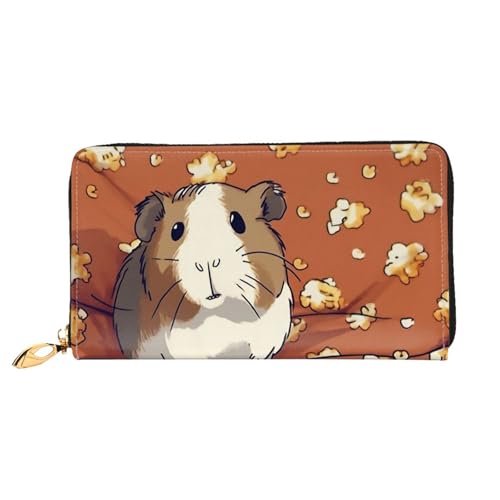 Smiling Women Wallets Leather Zip Around Clutch Purses Waterproof Credit Card Holder With Phone Holder Ladies Travel Coin Purse