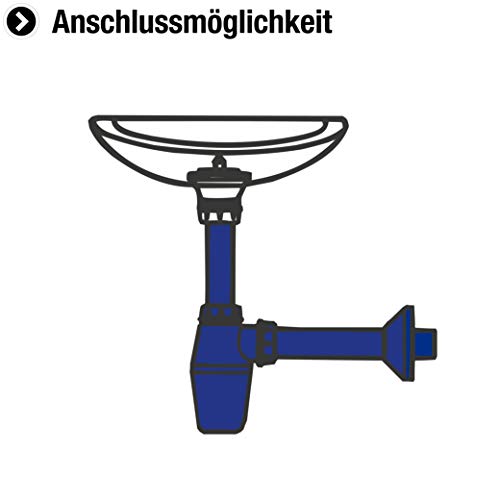 Tasse de siphon pour lavabo Cornat T317605 élégance chromée 1 1/4''
