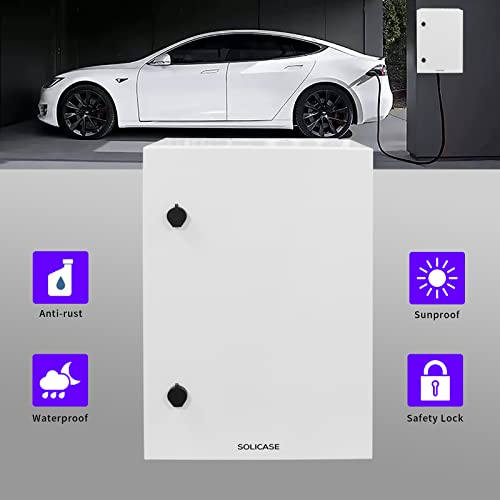 Ip55 Weatherproof Steel Enclosure, Nema 4X Steel Electrical Box Wall-Mounted Electronic Equipment Enclosure Box, Outdoor/Indoor Electrical Junction Box, With Mounting Plate And Wall Bracket 24X16X12“ #TOP2