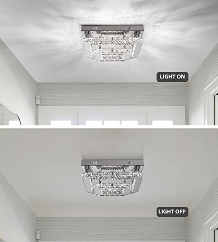 LED-Crystal-Chandelier-Kitchen-Ceiling-Lights-Crystal-Flush-Mount-Ceiling-Light-Bedroom-Chandelier-Small-Crystal-Ceiling-Light-Fixture-Modern-Chandelier-for-Hallway-Bathroom-Chandelier-Light6000K