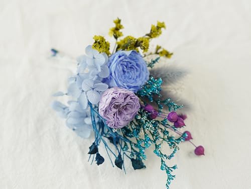 Wedding Boutonniere & Corsage flor seca miniatura 2