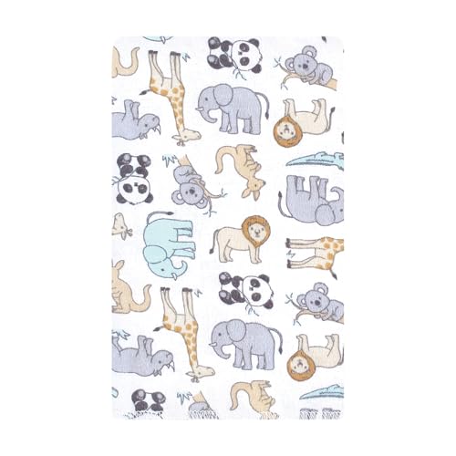 Image of Hudson Baby Unisex Baby Flannel Burp Cloth 10pk, Kangaroo, One Size