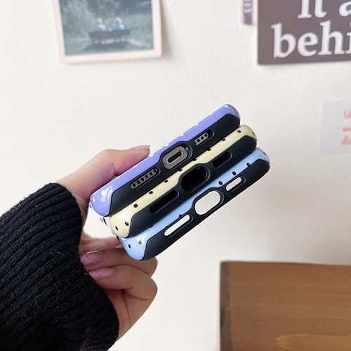 Coque iPhone 15 Pro Max à pois antichoc en TPU et PC rigide