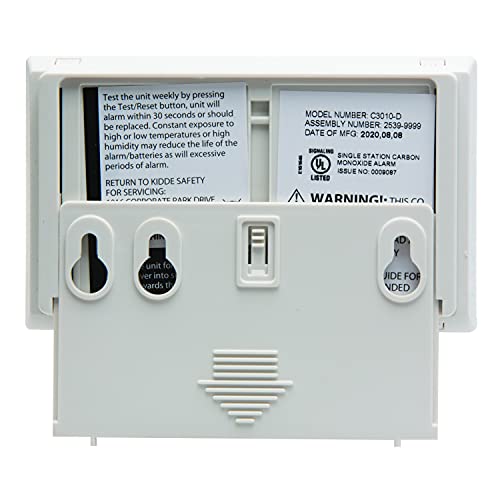 Kidde Carbon Monoxide Detector, 10-Year Battery Powered, Digital Display, LED Status Indicators, 85 dB Alarm, 3rd Edition - image 5