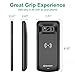 NEWDERY Upgraded Samsung Galaxy S8 Battery Case Qi Wireless Charging Compatible, 5000mAh Slim Rechargeable Extended Charger Case Compatible Samsung Galaxy S8 (2017)-(5.8 Inches Black)