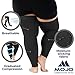 Mojo Sports Recovery Compression Thigh Sleeve For Hamstring and Quad Injuries For Men and Woman X-Large Black