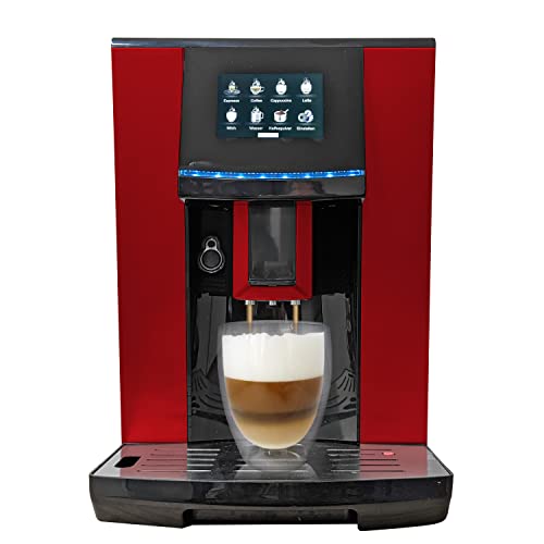 Acopino Vittoria One Touch RED Kaffeevollautomat und Espressomaschine mit Milchsystem,Cappuccino und Espresso auf Knopfdruck farbiges Touch Display – Bild 3