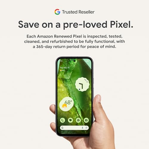 Image of Google Pixel 8a (Renewed Premium) - Unlocked Android Phone with Google AI - Advanced Pixel Camera - 24-Hour Battery - Obsidian - 128 GB