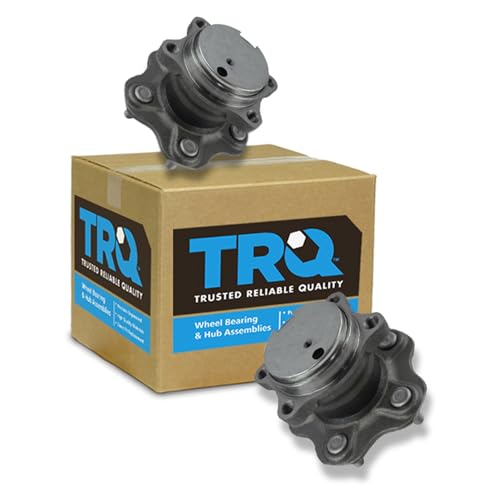Image of TRQ 2 Piece Rear Passenger Side Driver & Passenger Side Wheel Bearing & Hub Assembly Set Compatible with 2007-2012 Nissan Sentra