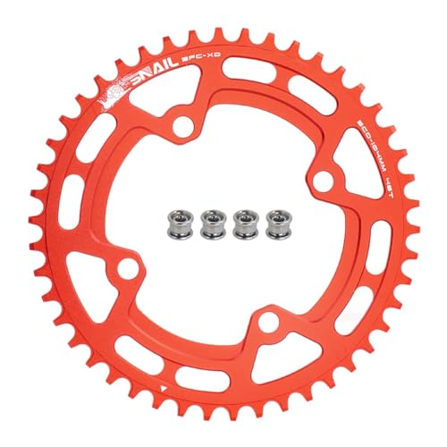Plateau de vélo 46T Rouge pour remplacer un plateau usé