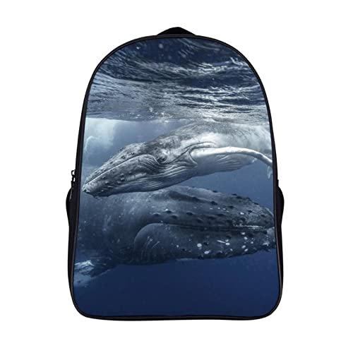 Sac d'école pour enfants motif baleine idéal pour le collège et les voyages de loisirs