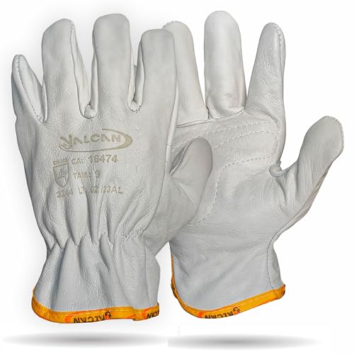 Luva De Segurança Vaqueta Petroleira Epi Premium Com Reforço Valcan