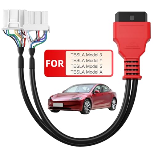 Autel Original Tesla Diagnostic Cables Set for Tesla S/Y/3/X, Compatible with MaxiSYS MS909/919/908SPro/Elite/Elite II/Ultra Tablets -  autel tesla Diagnostics cable kit-0123