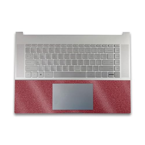 Image of Glossy Glitter Gaming Skin Compatible with HP Envy x360 16 inch (2023) - Solid Burgundy - Premium 3M Vinyl Protective Wrap Decal Cover - Easy to Apply | Crafted in The USA by MightySkins