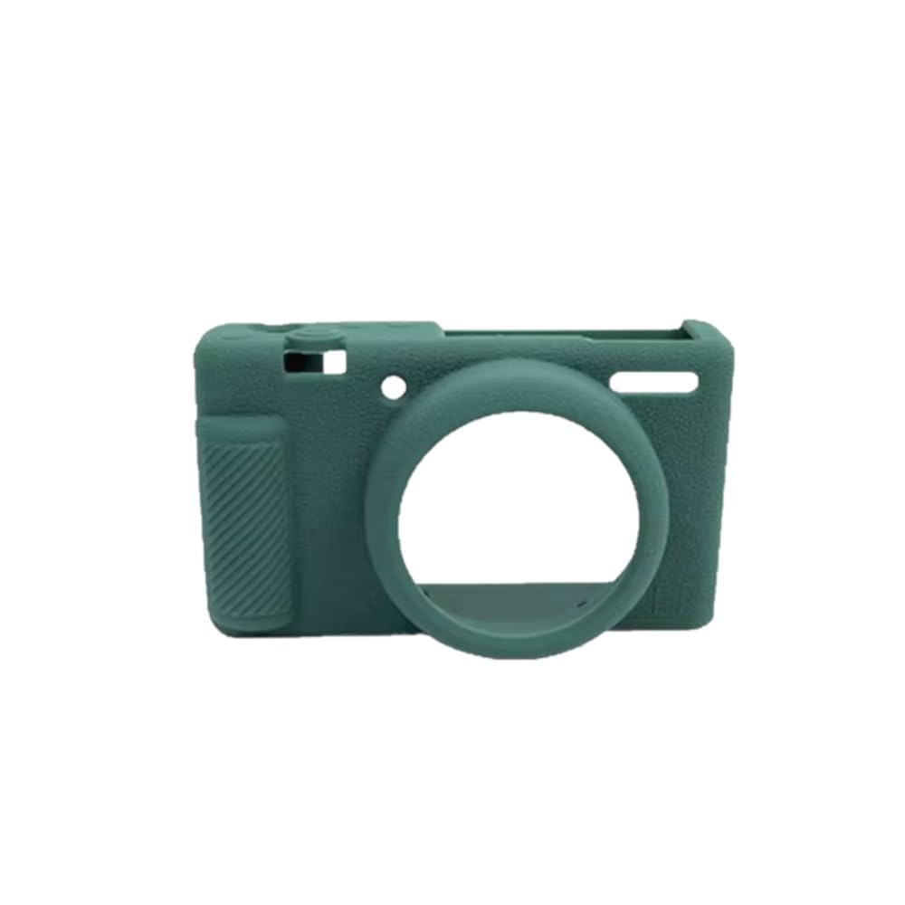 Custodia per fotocamera verde in morbido silicone antiscivolo texture armatura copertura protettiva per fotocamera Sony ZV-1 II
