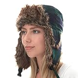 The Hat Depot Safety Reflective Faux Fur Aviator Kids Adult Trapper Hat Snow Ski Trooper Winter Cap...