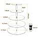 Vdomus 5 Tier Acrylic Cupcake Stand with Display LED String Lights, Pastry Cake Stand Dessert Tree Cupcake Stand Tower for Birthday, Wedding Party Celebration, Warm, Round